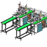 Automatic Production Making Disposable Flat Mask Machine